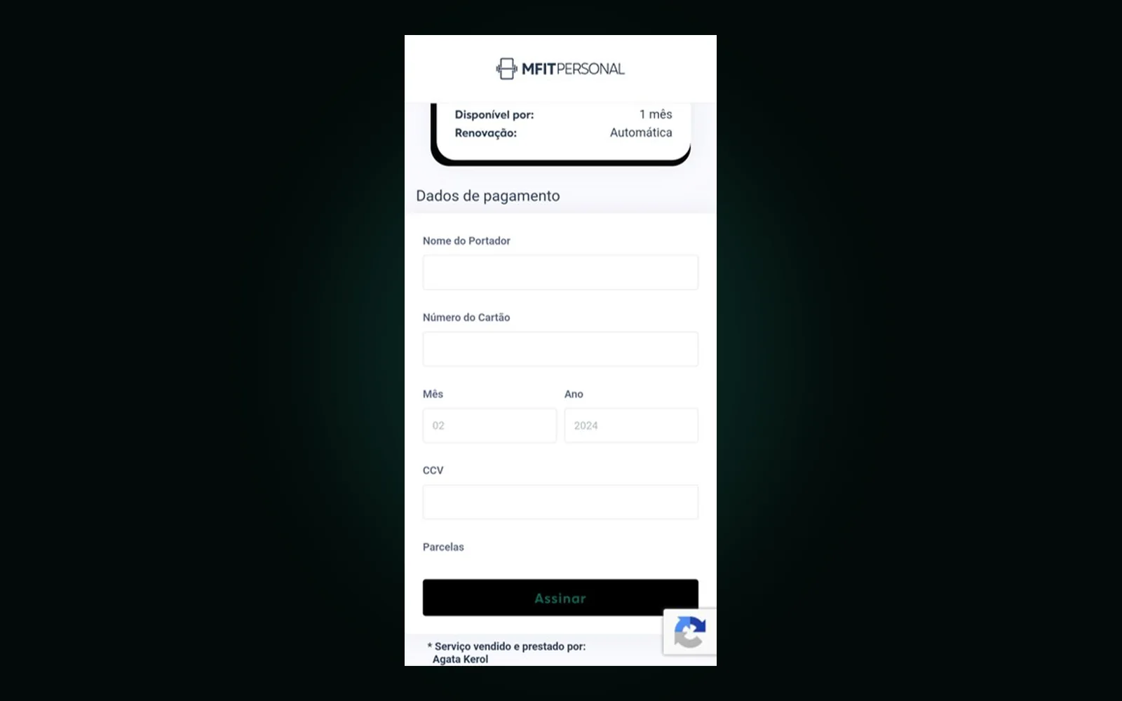 Etapa 1: Finalize no checkout